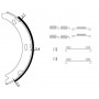 8DA 355 050-431 HELLA PAGID Комплект гальмівних колодок, стояночная тормозная система