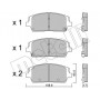 22-1244-0 METELLI Комплект гальмівних колодок дисковий гальм