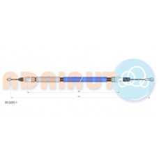 35.0233.1 ADRIAUTO Тросик, cтояночный тормоз