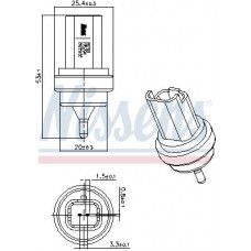 207101 NISSENS Датчик температура охолоджувальної рідини
