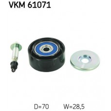 VKM 61071 SKF Паразитный / ведущий ролик, Поліклиновий ремінь