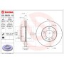 09.B633.10 BREMBO Гальмівний диск