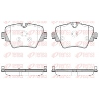 1625.08 REMSA Комплект гальмівних колодок дисковий гальм