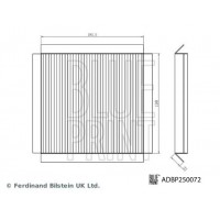 ADBP250072 BLUE PRINT Фільтр повітря у внутрішньому просторі