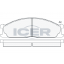 140884 ICER Комплект гальмівних колодок дисковий гальм