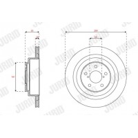563438JC JURID Гальмівний диск
