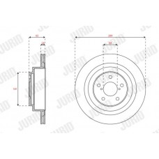 563438JC JURID Гальмівний диск