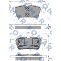 FO 686781 FOMAR Friction Комплект гальмівних колодок дисковий гальм