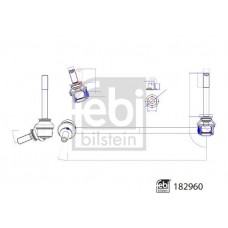 182960 FEBI BILSTEIN Тяга стійка стабілізатор