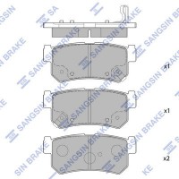 SP1151 Hi-Q Комплект гальмівних колодок дисковий гальм