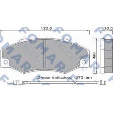 FO 546881 FOMAR Friction Комплект гальмівних колодок дисковий гальм FO 546881 FOMAR Friction Комплект гальмівних колодок дисковий гальм