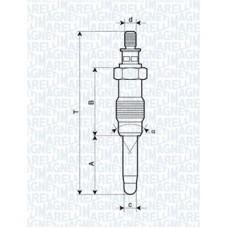062587001304 MAGNETI MARELLI Свічка розжарювання