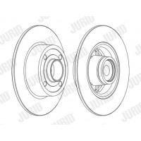 562376J-1 JURID Гальмівний диск