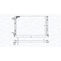 350213179000 MAGNETI MARELLI Радіатор охолодження двигуна