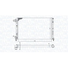350213179000 MAGNETI MARELLI Радіатор охолодження двигуна
