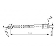 1 987 476 812 BOSCH Гальмівний шланг