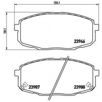 P 30 034 BREMBO Комплект гальмівних колодок дисковий гальм