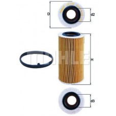 OX 370D1 MAHLE Масляний фільтр