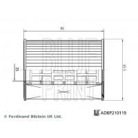 ADBP210119 BLUE PRINT Масляний фільтр
