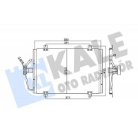 344320 KALE OTO RADYATÖR Конденсатор кондиціонера