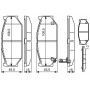 0 986 495 308 BOSCH Комплект гальмівних колодок дисковий гальм