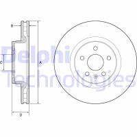 BG9220C DELPHI Гальмівний диск