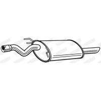 23495 WALKER Глушник вихлопних газів кінцевий