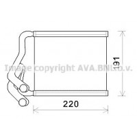 HY6380 AVA QUALITY COOLING Теплообмінник обігрів салону