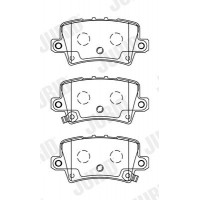 572580J JURID КомплеК т гальмівних колодок, дискове гальмо