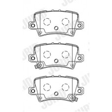 572580J JURID КомплеК т гальмівних колодок, дискове гальмо