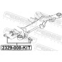 2329008KIT FEBEST Болт регулювання розвалу коліс