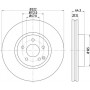 8DD 355 129-521 HELLA PAGID Гальмівний диск