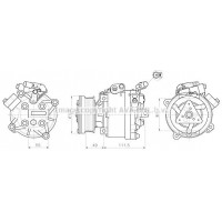 MTAK294 AVA QUALITY COOLING Компресор кондиціонера