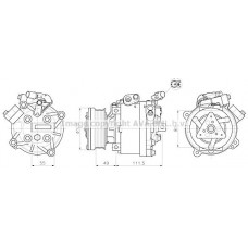 MTAK294 AVA QUALITY COOLING Компресор кондиціонера