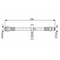 1 987 481 019 BOSCH Гальмівний шланг