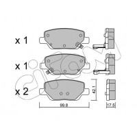 822-1104-0 CIFAM Комплект гальмівних колодок дисковий гальм