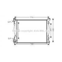 AI2233 AVA QUALITY COOLING Радіатор охолодження двигуна
