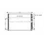 JEA5045 AVA QUALITY COOLING Конденсатор кондиціонера