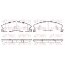 1495.00 REMSA Комплект гальмівних колодок дисковий гальм