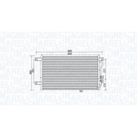 350203987000 MAGNETI MARELLI Конденсатор кондиціонера