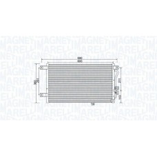 350203987000 MAGNETI MARELLI Конденсатор кондиціонера