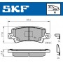 VKBP 90208 A SKF КомплеК т гальмівних колодок, дискове гальмо