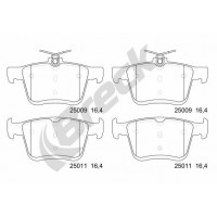 25009 00 704 00 BRECK КомплеК т гальмівних колодок, дискове гальмо