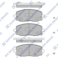 SP1172 Hi-Q Комплект гальмівних колодок дисковий гальм