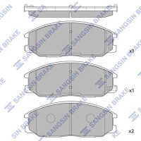 SP1171 Hi-Q Комплект гальмівних колодок дисковий гальм