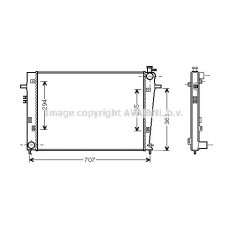 HY2204 AVA QUALITY COOLING Радіатор охолодження двигуна