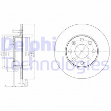 BG2149 DELPHI Гальмівний диск