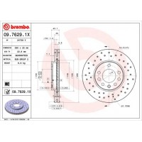 09.7629.1X BREMBO Гальмівний диск