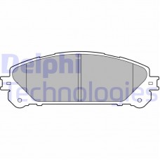 LP2201 DELPHI Комплект гальмівних колодок дисковий гальм