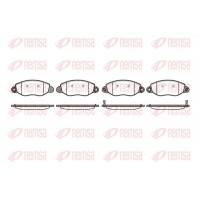 0772.12 REMSA Комплект гальмівних колодок дисковий гальм